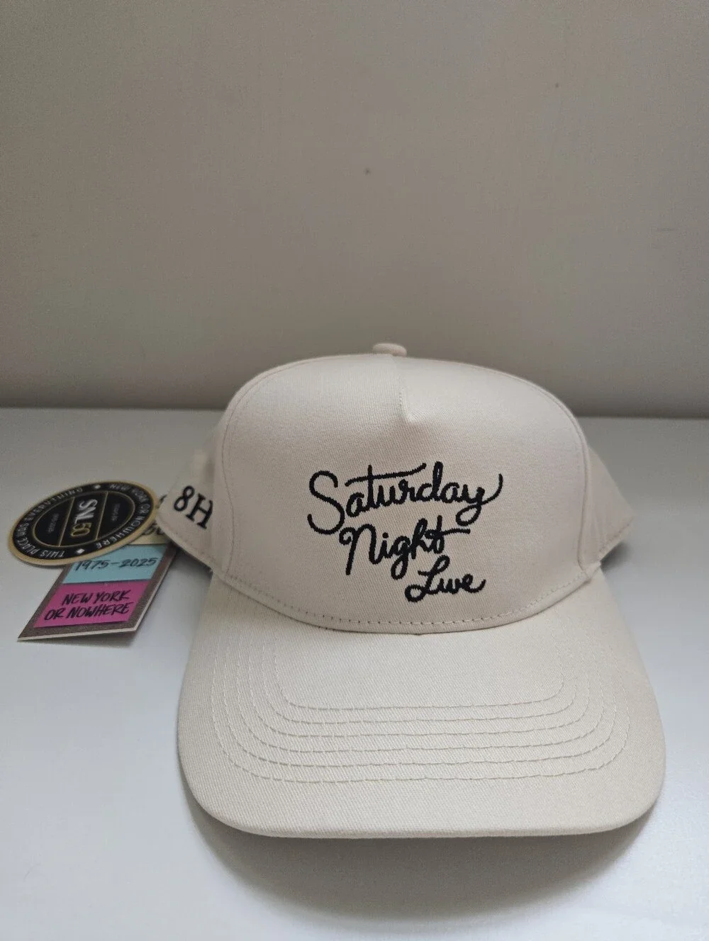 New York or Nowhere x Saturday Night Live Snapback Hat Cream NYON SNL NWT Unisex